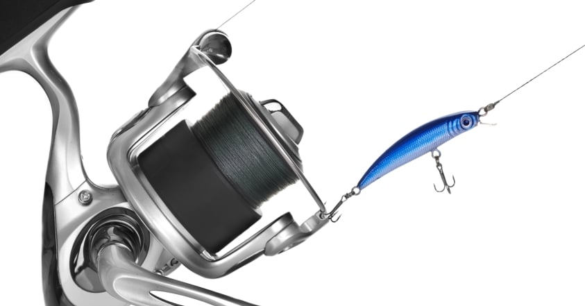 Spinning Reel With Lure